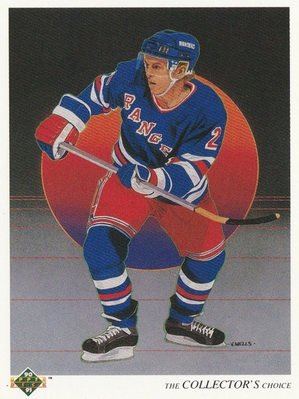 Brian Leetch - 90/91 Upper Deck Hockey Card